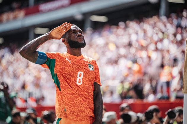 Mens Soccer 2026 FIFA World Cup Group E Germany vs. Ivory Coast June 20, 2026 Goal celebration by Franck Kessie (8), Ivory Coast Toronto, Toronto Stadium, Ontario, Canada,detected_source_language