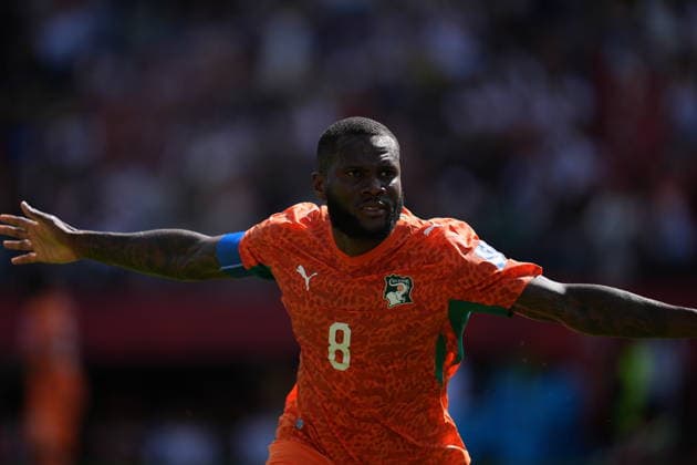 Germany v Ivory Coast - FIFA World Cup, WM, Weltmeisterschaft, Fussball 2026 - Group E TORONTO, CANADA - JUNE 20: Franck Kessie of Ivory Coast celebrates after scoring a goal during the 2026 FIFA World Cup First Stage Group E match between Germany and Ivory Coast at Toronto Stadium (BMO Field) in Toronto, Ontario, Canada on June 20, 2026. Mert Alper Dervis Anadolu Ontario Canada. Editorial use only. Please get in touch for any other usage.  Copyright: x2026xAnadoluxMertxAlperxDervisx
