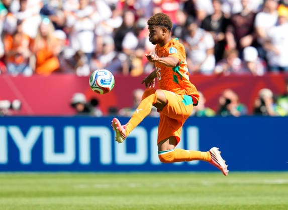Amad Diallo, Ivory Coast, 15, on the ball, CAN, FIFA World Cup, Germany vs. Ivory Coast, Toronto, June 20, 2026, CAN, FIFA World Cup, Germany vs. Ivory Coast, Toronto, June 20, 2026, Toronto,detected_source_language Copyright: xEibner-Pressefoto ScottxColemanx EP_SCN
