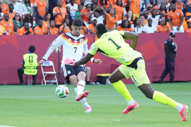 Kai Havertz of Germany takes a shot, but the goal doesnt count again. Toronto, June 20, 2026