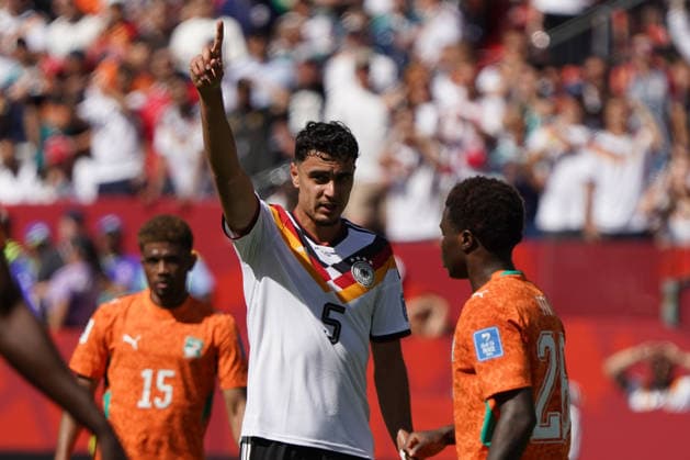 Soccer, 2026 World Cup, FIFA World Cup 2026, Soccer World Cup, Canada, USA, Mexico 2026, Germany vs. Ivory Coast, Group Stage, Group E, June 20, 2026, Toronto Stadium, Canada, Aleksandar Pavlovic, Germany in action (still image), Photo by Chai von der Laage. FIFA regulations prohibit any use of photographs as image sequences and or quasi-video. EDITORIAL USE ONLY,,detected_source_language