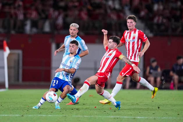 June 20, 2026, Almeria, Almeria, SPAIN: Rafita Garrido of Malaga CF in action during the Liga Hypermotion, second leg of the Playoff for LaLiga EA Sports promotion, football match played between UD Almeria and Malaga CF at UD Almeria stadium on June 20, 2026, in Almeria, Spain. Almeria SPAIN - ZUMAa181 20260620_zaa_a181_094 Copyright: xJoaquinxCorcherox