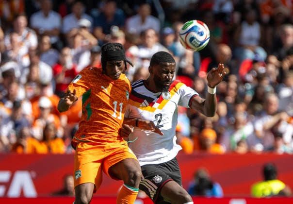 Soccer, Mens, 2026 FIFA World Cup, Group E match in Toronto, Matchday 2, Germany vs. Ivory Coast, from left Copyright: xMatthiasxKochx