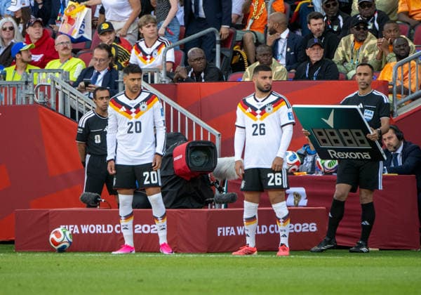 Soccer, Mens, 2026 FIFA World Cup, Group E match in Toronto, Matchday 2, Germany vs. Ivory Coast, from left Copyright: xMatthiasxKochx