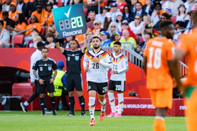 2026 FIFA World Cup, Group E, Match 2, Germany vs. Ivory Coast, June 20, 2026, at Toronto Stadium, Toronto Substitution Out Copyright: xBahhoxKarax