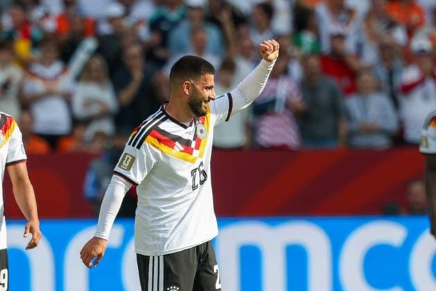 Deniz Undav celebrates his goal in the 26th minute as Germany ties the score at 1-1, Germany vs. Ivory Coast, Soccer, FIFA, 2026 World Cup, Group Stage, June 20, 2026, Toronto, Ontario, Canada,detected_source_language Copyright: xkolbert-press ChristianxKolbertx