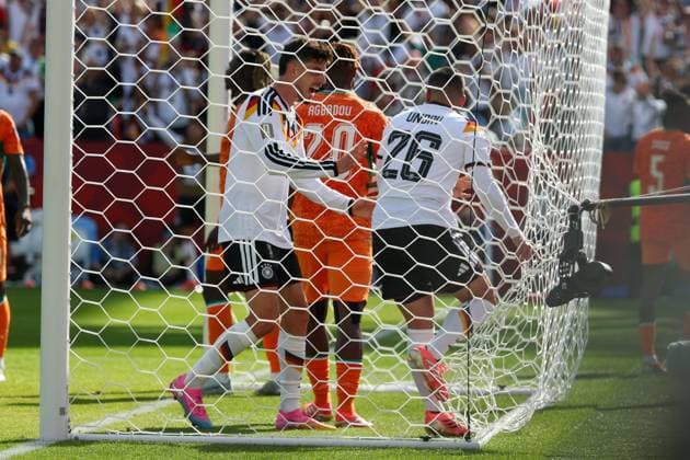 Kai Havertz celebrates a goal (7, Germany); Deniz Undav (26, Germany) scores the equalizer (1-1); Germany vs. Ivory Coast; Soccer; FIFA; 2026 World Cup; Group Stage; June 20, 2026, Toronto, Ontario, Canada,detected_source_language Copyright: xkolbert-press ChristianxKolbertx