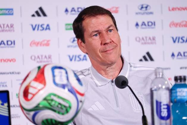 Belgium s head coach Rudi Garcia pictured during a press conference, PK, Pressekonferenz of Belgian national soccer team Red Devils in Los Angeles, USA, on Saturday 20 June 2026. The Red Devils prepare for their second game in the group stage of the 2026 FIFA World Cup, WM, Weltmeisterschaft, Fussball BRUNOxFAHY  x178524714x
