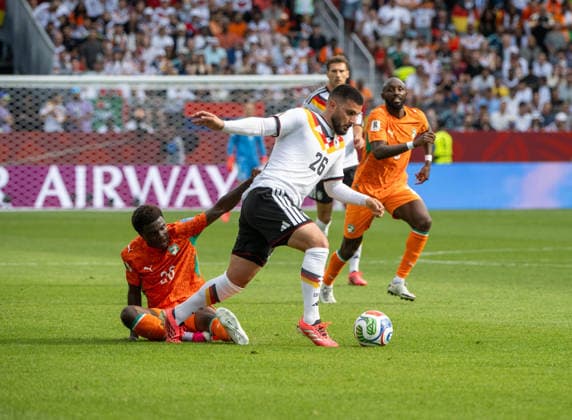 Soccer, Mens, 2026 FIFA World Cup, Group E match in Toronto, Matchday 2, Germany vs. Ivory Coast, from left Copyright: xMatthiasxKochx