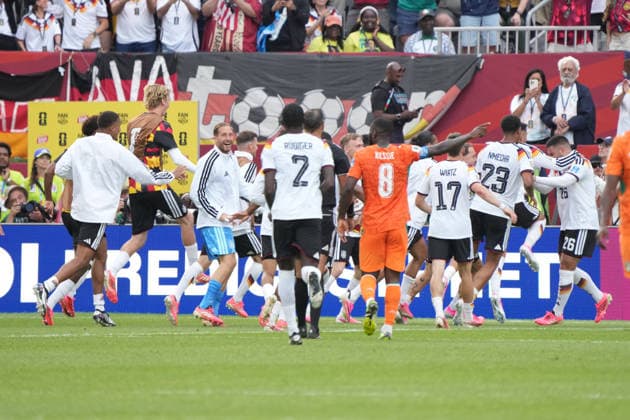 celebrate the goal, goal celebration for the 2-1 goal by Deniz Undav, Germany, Toronto, June 20, 2026, Germany vs. Ivory Coast, Toronto Stadium, World Cup 2026, Group E, Matchday 2,detected_source_language