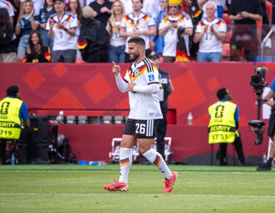 Soccer, Mens, 2026 FIFA World Cup, Group E match in Toronto, Matchday 2, Germany vs. Ivory Coast, Deniz Undav (Germany), celebrating after scoring the goal that made it 2–1, June 20, 2026,,detected_source_language Copyright: xMatthiasxKochx