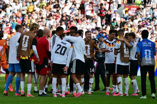 FIFA World Cup, WM, Weltmeisterschaft, Fussball 2026 - Group E - Germany vs Ivory Coast Players of Germany celebrate winning the FIFA World Cup 2026 group stage match Germany against Ivory Coast, in Toronto, Canada, 20 June 2026. TORONTO United States  Copyright: xEDUARDOxLIMAx
