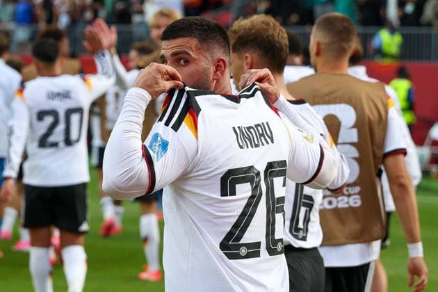 Deniz Undav celebrates his goal in the 26th minute, making the score 2–1, Germany vs. Ivory Coast, Soccer, FIFA, 2026 World Cup, Group Stage, June 20, 2026, Toronto, Ontario, Canada,detected_source_language Copyright: xkolbert-press ChristianxKolbertx