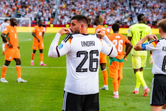 2026 FIFA World Cup, Group E, Match 2, Germany vs. Ivory Coast, June 20, 2026, at Toronto Stadium, Toronto; Deniz Undav scores Germanys 2-1 goal,detected_source_language Copyright: xBahhoxKarax