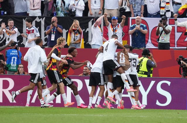Deniz Undav of Germany celebrates during the Germany vs. Ivory Coast match in Group E of the 2026 FIFA World Cup at Toronto Stadium in Toronto, Canada, on June 20, 2026. Photo by DeFodi Images (Thor Wegner),detected_source_language