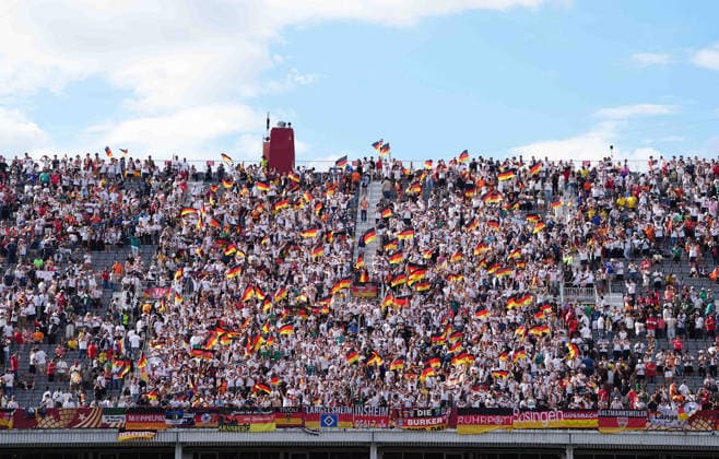 German fans celebrate after the game during the Germany vs. Côte dIvoire match in Group E of the 2026 FIFA World Cup at Toronto Stadium in Toronto, Canada, on June 20, 2026. Photo by DeFodi Images (Thor Wegner),detected_source_language