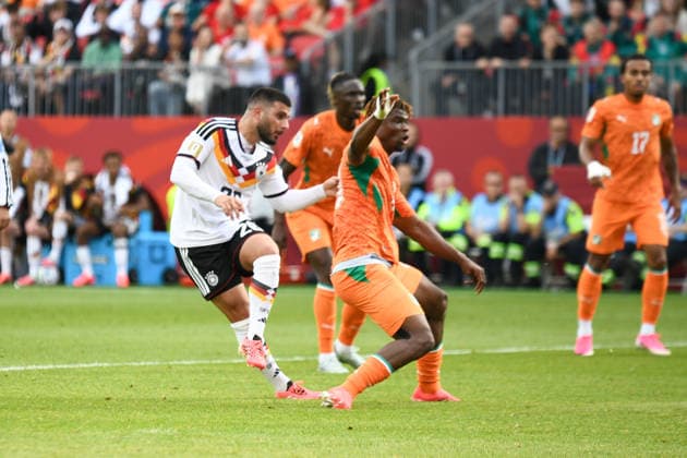 Germany national team, Nationalteam vs Ivory Coast National Team. FIFA World Cup, WM, Weltmeisterschaft, Fussball 2026 Group E match. Deniz UNDAV (26) scores the winning goal for Germany National Team during match played between the National Teams of Germany and Cote dIvoire. FIFA World Cup 2026 Group E match, played on 20.06.26 at the Toronto Stadium in Toronto, Ontario, Canada. Photo Jose Campos PMEimages Copyright: xJosexCamposx xPMEimagesx