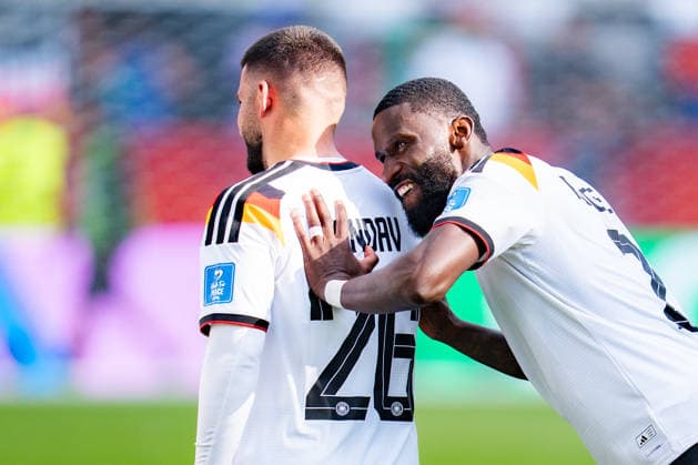 2026 FIFA World Cup, Group E, Match 2, Germany vs. Ivory Coast, June 20, 2026, at Toronto Stadium, Toronto Antonio Rüdiger (Germany) Deniz Undav (Germany) Leroy Sané (Germany),detected_source_language Copyright: xBahhoxKarax