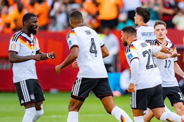 2026 FIFA World Cup, Group E, Match 2, Germany vs. Ivory Coast, June 20, 2026, at Toronto Stadium, Toronto. Goal to make it 1–1 by Deniz Undav (Germany), , Joshua Kimmich (Germany), Kai Havertz (Germany), Antonio Rüdiger (Germany), Jonathan Tah (Germany),detected_source_language Copyright: xBahhoxKarax