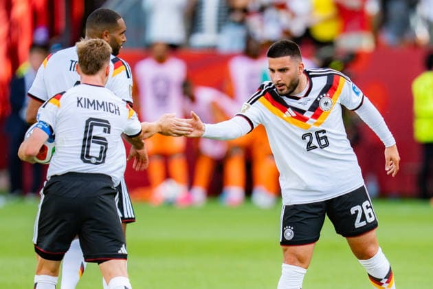 2026 FIFA World Cup, Group E, Match 2, Germany vs. Ivory Coast, June 20, 2026, at Toronto Stadium, Toronto. Goal to make it 1–1 by Deniz Undav (Germany), , Joshua Kimmich (Germany), Kai Havertz (Germany), Jonathan Tah (Germany),detected_source_language Copyright: xBahhoxKarax