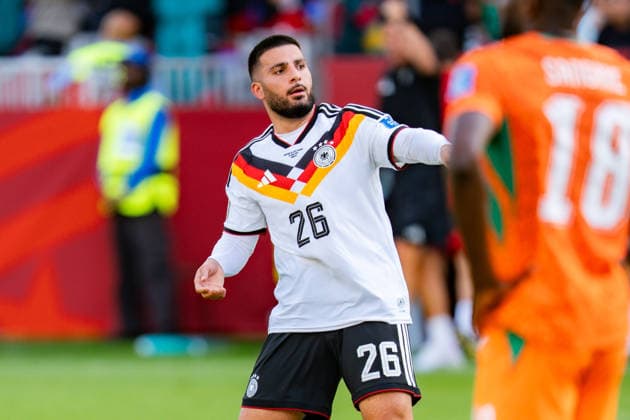 2026 FIFA World Cup, Group E, Match 2, Germany vs. Ivory Coast, June 20, 2026, at Toronto Stadium, Toronto. Goal to make it 1–1 by Deniz Undav (Germany), , Joshua Kimmich (Germany), Kai Havertz (Germany),detected_source_language Copyright: xBahhoxKarax