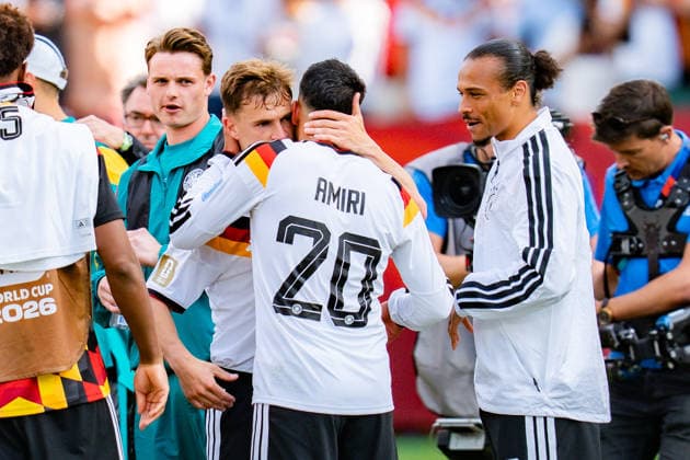 2026 FIFA World Cup, Group E, Match 2, Germany vs. Ivory Coast, June 20, 2026, at Toronto Stadium, Toronto Joshua Kimmich (Germany) Nadiem Amiri (Germany) Leroy Sané (Germany),detected_source_language Copyright: xBahhoxKarax