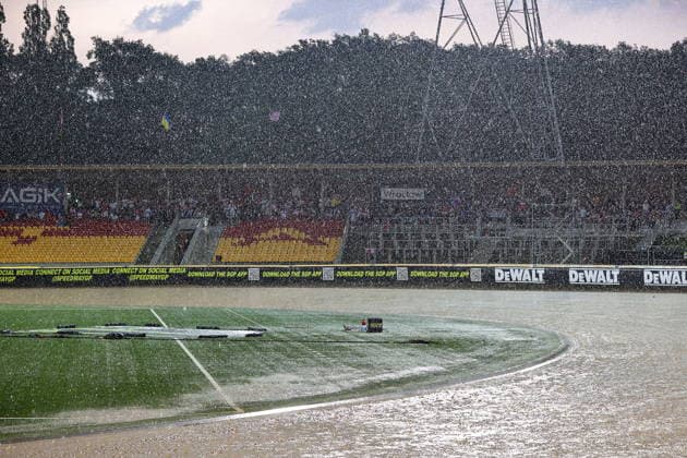 20.06.2026 WROCLAW (POLAND) - STADION OLIMPIJSKI, ZUZEL (SPEEDWAY), INDYWIDUALNE MISTRZOSTWA SWIATA (FIM SPEEDWAY World Championship, WM, Weltmeisterschaft GRAND PRIX 2026) - DEWALT FIM SPEEDWAY GRAND PRIX OF POLAND - WROCLAW NZ OPAD DESZCZU NAD STADIONEM FOTO PAWEL WILCZYNSKI CYFRASPORT NEWSPIX.PL --- newspix.pl POLAND OUT! 