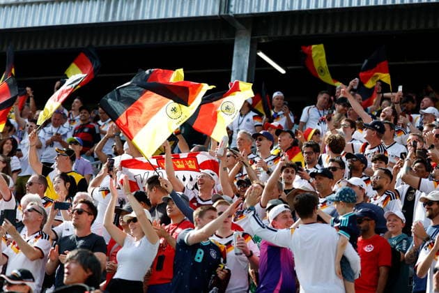 TORONTO STADIUM TORONTO ONTARIO KANADA 20.06.2026 FIFA MISTRZOSTWA SWIATA 2026 W PILKA NOZNA W KANADA MECZ GRUPA E GERMANY I COTE DIVOIRE FIFA World Cup, WM, Weltmeisterschaft, Fussball 2026 Group E match between Germany and CÃ te d Ivoire at Toronto Stadium in Toronto Canada on June 20, 2026 in Toronto, Ontario, Canada. N Z Germany supporters celebrates FOT. KAMIL KRZACZYNSKI NEWSPIX.PL --- newspix.pl Austria, Germany, France, Japan and Poland Rights OUT! POLAND OUT!  KSK
