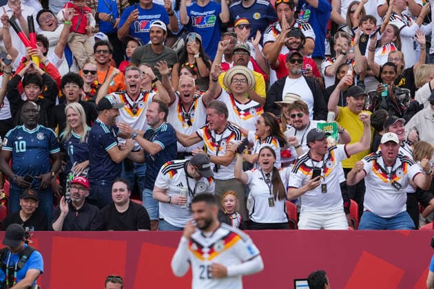 Ivory Coast vs Germany FIFA World Cup, WM, Weltmeisterschaft, Fussball Group G Match And celebrate after Deniz Undav 26 of Germany scores a goalduring the 2026 FIFA World Cup Group E match between Germany and Ivory Coast at Toronto Stadium. on June 20, 2026 in Toronto, Canada. (Photo by Leonardo Ramirez Eyepix Group) Copyright: xLeonardoxRamirezx xEyepixxGroupx LR20062026-00297