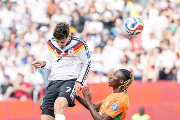 Kai Havertz of Germany heads the ball during the FIFA World Cup, WM, Weltmeisterschaft, Fussball game between Germany and Ivory Coast at Toronto Stadium on June 20, 2026 in Toronto, Ontario, Canada  Copyright: xCurtisxWongx xSPPx Sportspressphoto_SPR172051