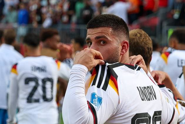 Deniz Undav celebrates his goal in the 26th minute, making the score 2–1, Germany vs. Ivory Coast, Soccer, FIFA, 2026 World Cup, Group Stage, June 20, 2026, Toronto, Ontario, Canada,detected_source_language Copyright: xkolbert-press ChristianxKolbertx
