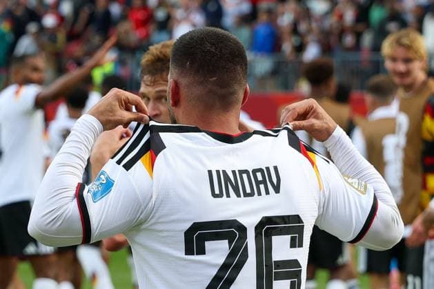 Deniz Undav celebrates his goal in the 26th minute, making the score 2–1, Germany vs. Ivory Coast, Soccer, FIFA, 2026 World Cup, Group Stage, June 20, 2026, Toronto, Ontario, Canada,detected_source_language Copyright: xkolbert-press ChristianxKolbertx
