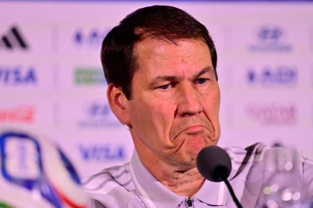 Belgian national football team - FIFA World Cup, WM, Weltmeisterschaft, Fussball 2026 - media activities 20 06 2026 LOS ANGELES, UNITED STATES OF AMERICA - JUNE 20 : Garcia Rudi head coach of Belgium pictured during a press conference, PK, Pressekonferenz at the SoFi Stadium prior to the Belgium vs Iran match during the 2026 FIFA World Cup on June 20, 2026 in Los Angeles, United States of America, 20 06 2026 Los Angeles United States of America  Copyright: xJanxDexMeuleneirx