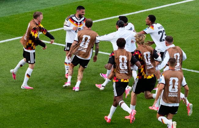 June 20, 2026, Toronto, On, CANADA: Germany s Deniz Undav (26) celebrates his goal against Ivory Coast with teammates during the second half of a World Cup Group E soccer match, in Toronto, on Saturday, June 20, 2026. Canada News - June 20, 2026  - ZUMAc35_ 20260620_zaf_c35_181 Copyright: xChrisxYoungx