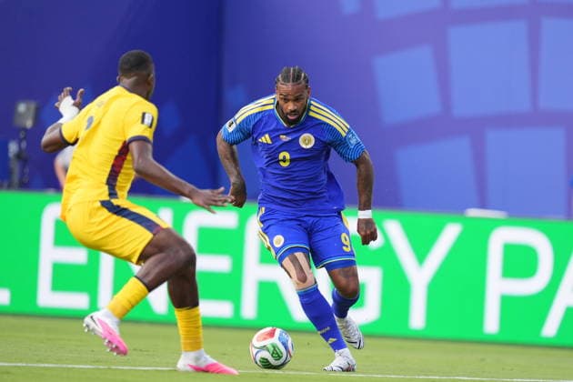 Ecuador v Curacao - FIFA World Cup, WM, Weltmeisterschaft, Fussball 2026 - Group E KANSAS CITY, UNITED STATES - JUNE 20: Jurgen Locadia of Curacao in action during the 2026 FIFA World Cup First Stage Group E match between Ecuador and Curacao at Arrowhead Stadium (Kansas City Stadium) in Kansas City, Missouri, United States on June 20, 2026. Hakan Akgun Anadolu Missouri United States. Editorial use only. Please get in touch for any other usage.  Copyright: x2026xAnadoluxHakanxAkgunx