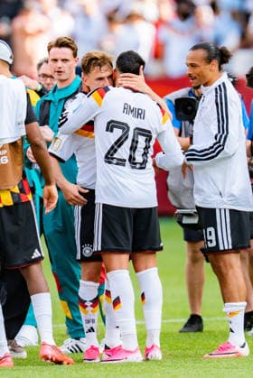 2026 FIFA World Cup, Group E, Match 2, Germany vs. Ivory Coast, June 20, 2026, at Toronto Stadium, Toronto Joshua Kimmich (Germany) Nadiem Amiri (Germany) Leroy Sané (Germany),detected_source_language Copyright: xBahhoxKarax