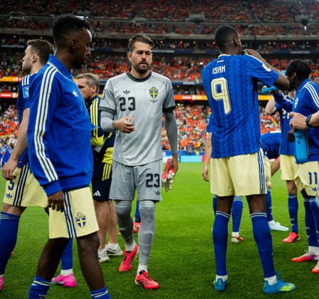 June 20, 2026, during the 2026 FIFA World Cup soccer match between the Netherlands and Sweden on June 20, 2026 in Houston. Photo by Petter Arvidson, BILDBYRAN. Code  Copyright: PETTERxARVIDSON BB260620PA304