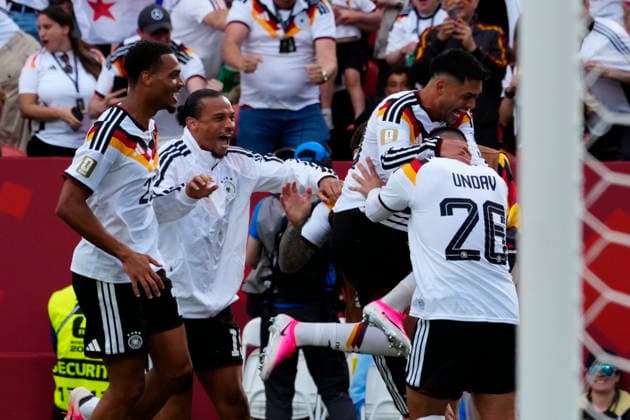 June 20, 2026, Toronto, On, CANADA: Germany players celebrate with Deniz Undav (26) after his second goal against Ivory Coast during stoppage time in the second half of a World Cup Group E soccer match, in Toronto, on Saturday, June 20, 2026. Canada News - June 20, 2026  - ZUMAc35_ 20260620_zaf_c35_204 Copyright: xFrankxGunnx