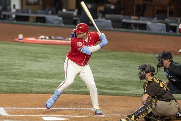 June 20, 2026, Arlington, Texas, USA: Texas Rangers third baseman JOSH JUNG (6) at the plate during a MLB, Baseball Herren, USA game between the San Diego Padres and Texas Rangers at Globe Life Field. San Diego wins in extra innings 6-4. Arlington USA - ZUMAf180 20260620_zsp_f180_015 Copyright: xMarkxFannx