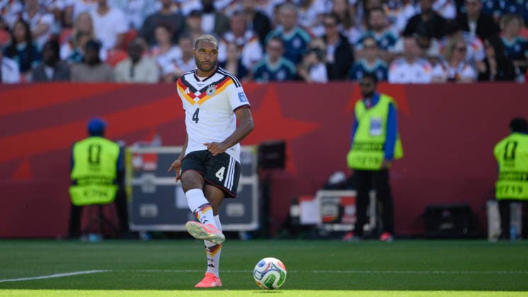 June 20, 2026, Toronto, Ontario, Canada: Jonathan Tah ( 4) of Germany moves the ball forward during the 2026 FIFA World Cup, WM, Weltmeisterschaft, Fussball game between Germany and CÃ te d Ivoire at Toronto Stadium. Sports News - June 20, 2026  - ZUMAv136 20260620_zsp_v136_003 Copyright: xJeffxVoganx
