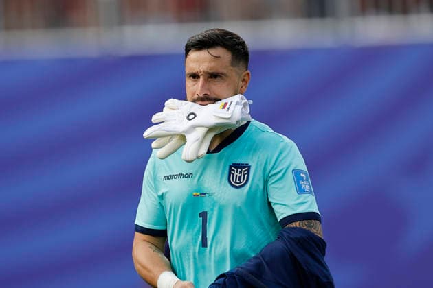 Hernan Galindez, goalkeeper of Ecuador reacts during a Group E match at the 2026 FIFA World Cup, WM, Weltmeisterschaft, Fussball between Ecuador and Curacao at Arrowhead stadium in Kansas City, United States, 20 June 2026. FIFA World Cup 2026 - Group E - Ecuador vs. Curacao !ACHTUNG: NUR REDAKTIONELLE NUTZUNG!  Copyright: xJuanxIgnacioxRoncoronix GR7032 20260621-55020661287_1