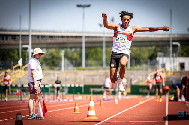 2026 Southern German Championships (Adult and U18 Youth) in Koblenz, June 20, 2026 Malik Badjie of VfB Stuttgart 1893 in the men’s triple jump at the 2026 South German Championships for Seniors and U18 Youth on June 20, 2026, at Oberwerth Stadium in Koblenz, Rhineland-Palatinate,detected_source_language Copyright: xBEAUTIFULxSPORTS R.xSchmittx