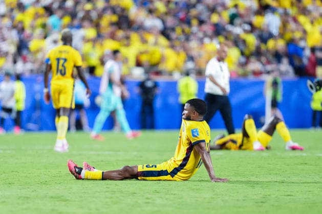 Pedro Vite of Ecuador looks dejected during a FIFA Men’s World Cup 2026 Group Stage football match between Ecuador and Curacao at Kansas City Stadium, in Kansas City on June 20th 2026 (Photo by Alexandra Fechete SPP)  Copyright: xAlexandraxFechete SPPx Sportspressphoto_SPR172346