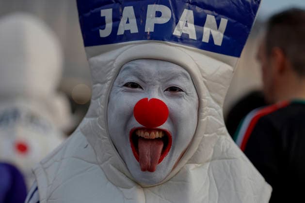 June 20, 2026, Guadalupe, Nuevo Leon, Mexico: Japan fan before the match between Tunisia and Japan for the 2nd round of the group F of the FIFA World Cup, WM, Weltmeisterschaft, Fussball 2026, at Monterrey Stadium. Guadalupe Mexico - ZUMAo125 20260620_zip_o125_004 Copyright: xAntonioxOjedax