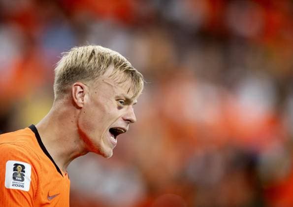 HOUSTON - Jan Paul van Hecke of the Netherlands during the FIFA 2026 Group F match between the Netherlands and Sweden at Houston Stadium on June 20, 2026, in Houston, United States. KOEN VAN WEEL ANP FIFA World Cup, WM, Weltmeisterschaft, Fussball 2026 group stage 2026 xVIxANPxSportx xxANPxIVx 561561868 originalFilename: 561561868.jpg