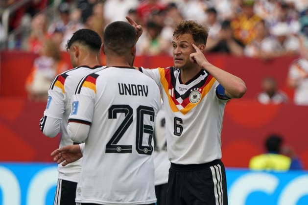 Soccer, 2026 World Cup, FIFA World Cup 2026, Soccer World Cup, Canada, USA, Mexico 2026, , Germany vs. Ivory Coast, Group Stage, Group E, June 20, 2026, Toronto Stadium, Canada, Deniz Undav and Joshua Kimmich (Germany) Photo by Chai von der Laage. FIFA regulations prohibit any use of photographs as image sequences and or quasi-video. EDITORIAL USE ONLY,,detected_source_language