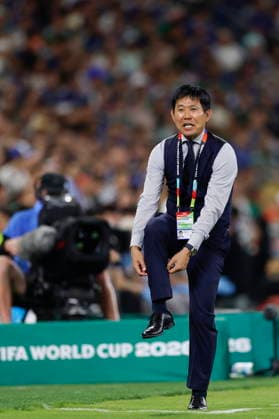 FIFA World Cup, WM, Weltmeisterschaft, Fussball 2026 - Group F - Tunisia vs. Japan Japan s head coach, Hajime Moriyasu, reacts during the 2026 FIFA World Cup Group F soccer match between Tunisia and Japan at the at BBVA stadium in Monterrey, Mexico, 20 June 2026. Monterrey Mexico  Copyright: xSashenkaxGutiérrezx