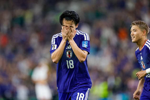 FIFA WORLD CUP 2026 TUNISIA VS JAPAN FIFA WORLD CUP 2026 TUNISIA VS JAPAN TUNISIA VS JAPAN 20062026 MONTERREY, NUEVO LEON Action photo of Ayase Ueda (No. 18) of Japan celebrating a goal during a Round 1 Group F match of the 2026 FIFA World Cup, held at Estadio Monterrey in Monterrey, Nuevo Leon Action photo of Ayase Ueda (No. 18) of Japan celebrating a goal, during a Round 1 Group F match of the 2026 FIFA World Cup, held at the Estadio Monterrey in Monterrey, Nuevo León. PHOTO BY IMAGENSHOP PHOTO AGENCY MONTERREY, NUEVO LEÓN, MEXICO,detected_source_language Copyright: xYOALIxMARTINEZx
