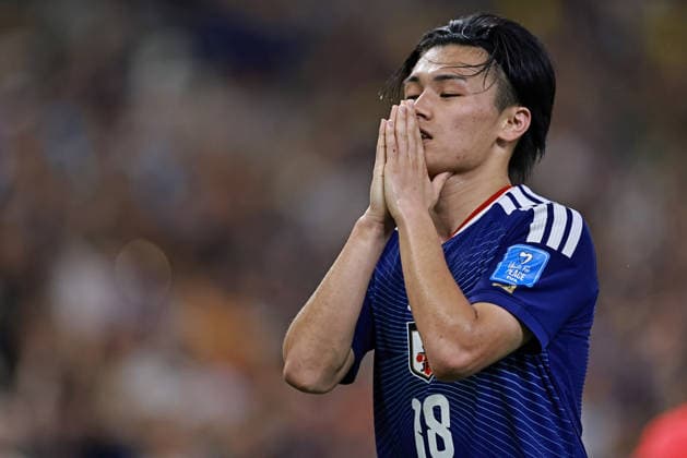 June 20, 2026, Monterrey, Mexico: Ayase Ueda of Japan celebrates after scoring the second goal of his team during the match between Tunisia and Japan for the 2st round of the group F of the FIFA World Cup, WM, Weltmeisterschaft, Fussball 2026 at Monterrey Stadium on June 20, 2026 in Monterrey, Mexico. Photo: DiaEsportivo FIFA World Cup 2026, Tunisia Vs Japan, Monterrey, Mexico  - ZUMAh208 20260620_zsp_h208_037 Copyright: xHeulerxAndreyx