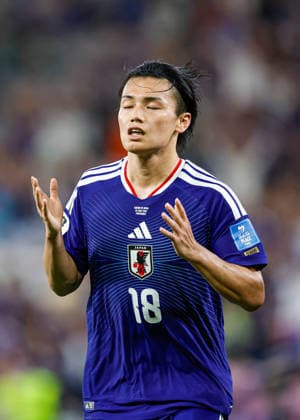 FIFA WORLD CUP 2026 TUNISIA VS JAPAN FIFA WORLD CUP 2026 TUNISIA VS JAPAN TUNISIA VS JAPAN 20062026 MONTERREY, NUEVO LEON Action photo of Ayase Ueda (No. 18) of Japan celebrating a goal during a Round 1 Group F match of the 2026 FIFA World Cup, held at Estadio Monterrey in Monterrey, Nuevo Leon Action photo of Ayase Ueda (No. 18) of Japan celebrating a goal, during a Round 1 Group F match of the 2026 FIFA World Cup, held at the Estadio Monterrey in Monterrey, Nuevo León. PHOTO BY IMAGENSHOP PHOTO AGENCY MONTERREY, NUEVO LEÓN, MEXICO,detected_source_language Copyright: xYOALIxMARTINEZx